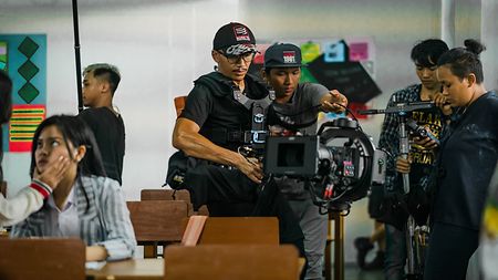 TRINITY Operator Hanafi Malik and DP Vera Lestafa shooting “Under the Age”