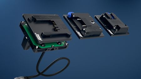 Picture of the new TRINITY 2 and ARTEMIS 2 battery system in which any manufacturers battery works.