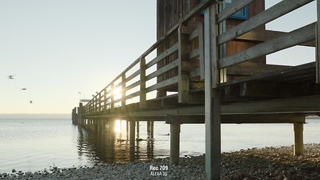 Image of a landing stage converted to Rec 709