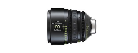 Side view of the high speed prime lens Master Prime 100/T1.3. 