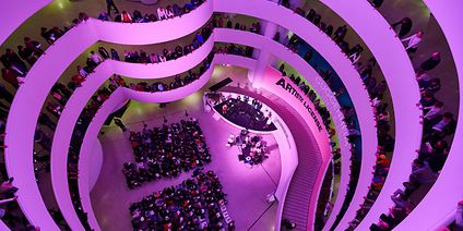 Baker Guggenheim Rotunda Pink Photo by Robert Altman