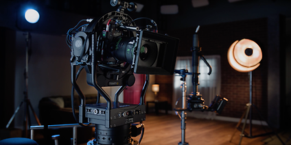 ARRI TRINITY 2 and ARTEMIS 2 in Use, filming a car in a workshop.