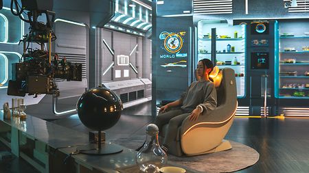 Behind-the-scenes from the sci-fi short film “Trap”