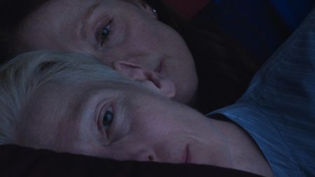 A still from the film featuring Tilda Swinton (bottom) and Julianne Moore.