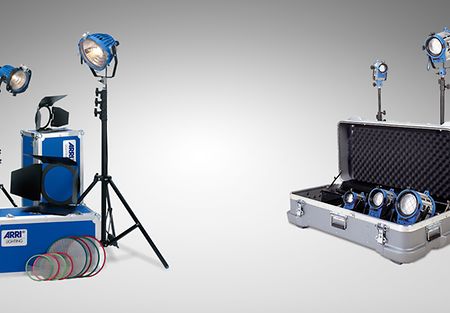 Representation of different video lighting kits. 