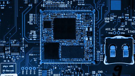 Circuit diagram in blue of the Orbiter 